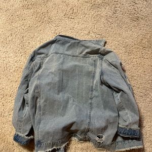 Oversized jean jacket